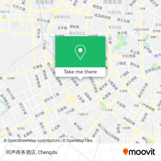 同声商务酒店 map
