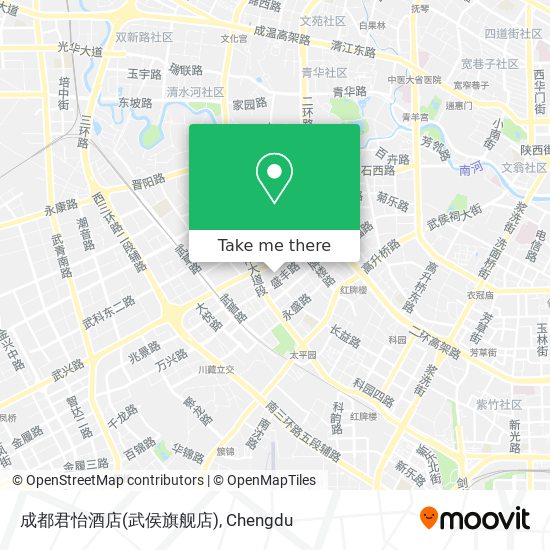 成都君怡酒店(武侯旗舰店) map