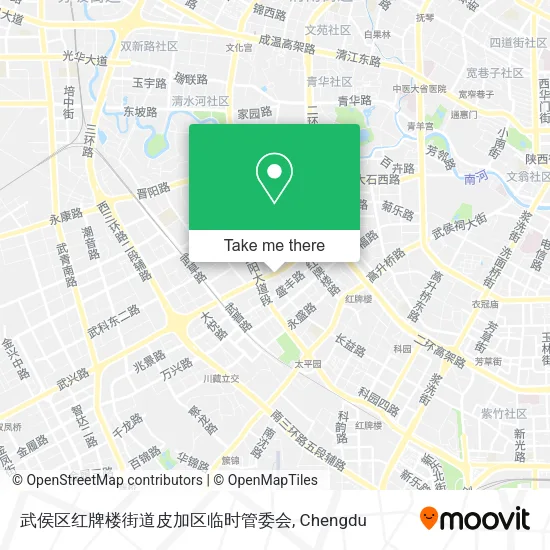 武侯区红牌楼街道皮加区临时管委会 map