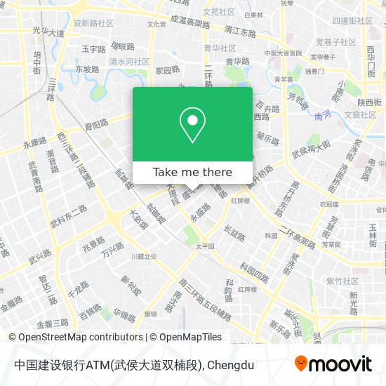 中国建设银行ATM(武侯大道双楠段) map