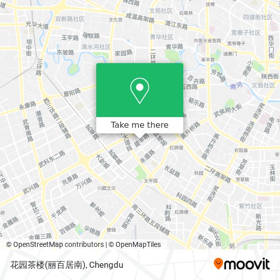 花园茶楼(丽百居南) map