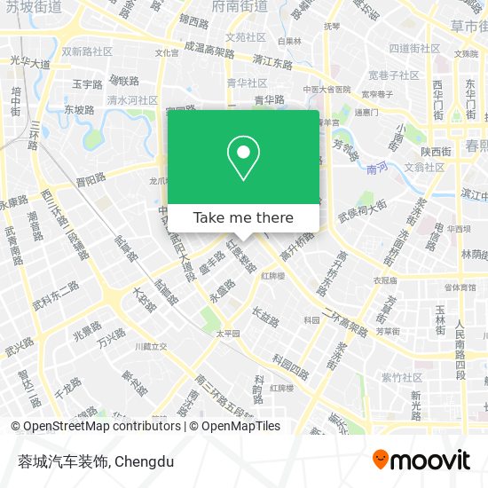 蓉城汽车装饰 map