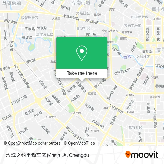 玫瑰之约电动车武侯专卖店 map