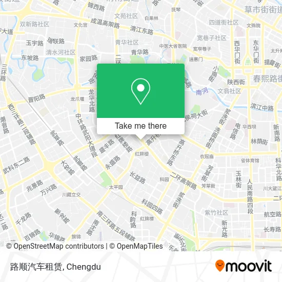 路顺汽车租赁 map