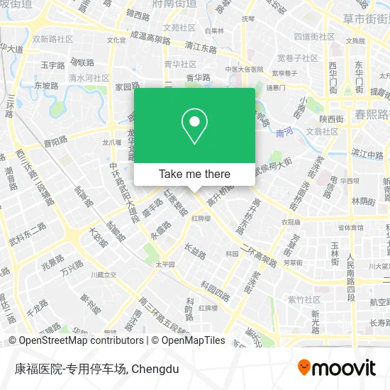 康福医院-专用停车场 map