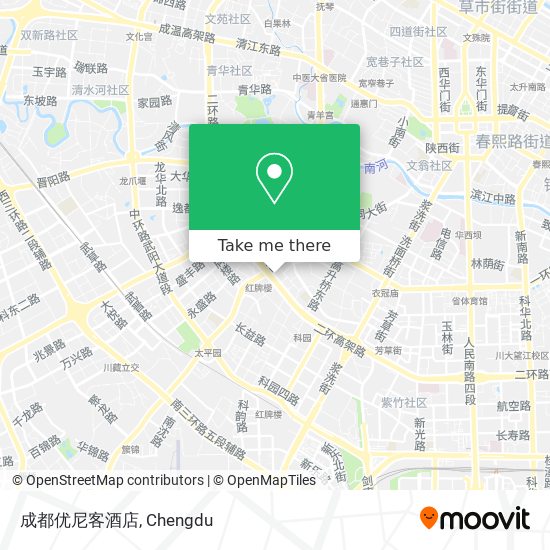 成都优尼客酒店 map