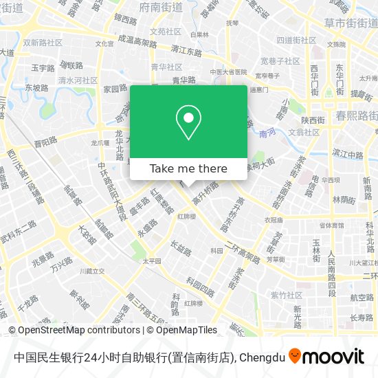 中国民生银行24小时自助银行(置信南街店) map