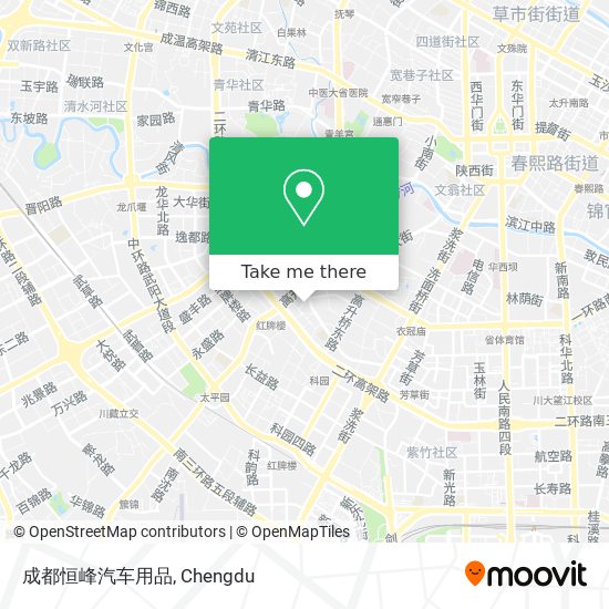 成都恒峰汽车用品 map