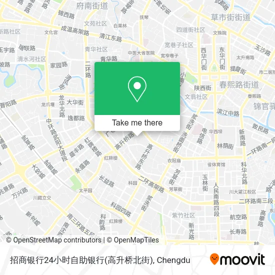 招商银行24小时自助银行(高升桥北街) map