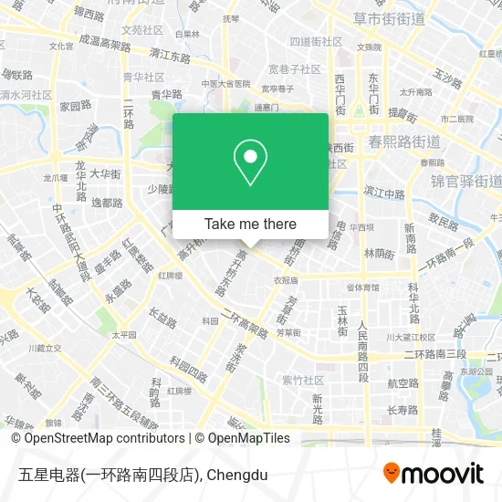 五星电器(一环路南四段店) map