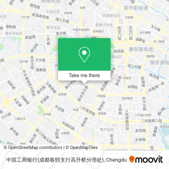 中国工商银行(成都春熙支行高升桥分理处) map