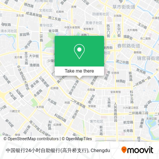 中国银行24小时自助银行(高升桥支行) map