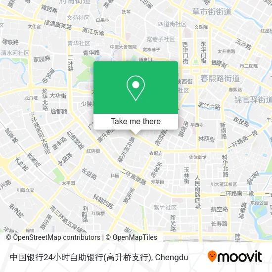 中国银行24小时自助银行(高升桥支行) map