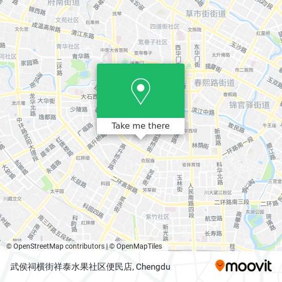 武侯祠横街祥泰水果社区便民店 map