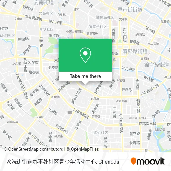 浆洗街街道办事处社区青少年活动中心 map