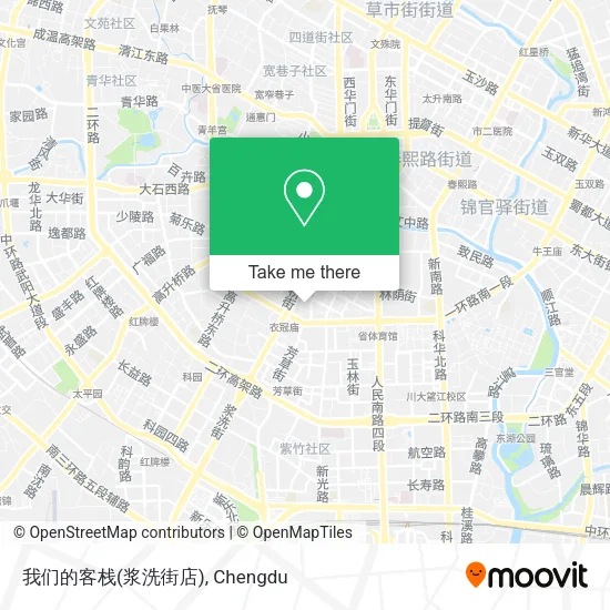 我们的客栈(浆洗街店) map