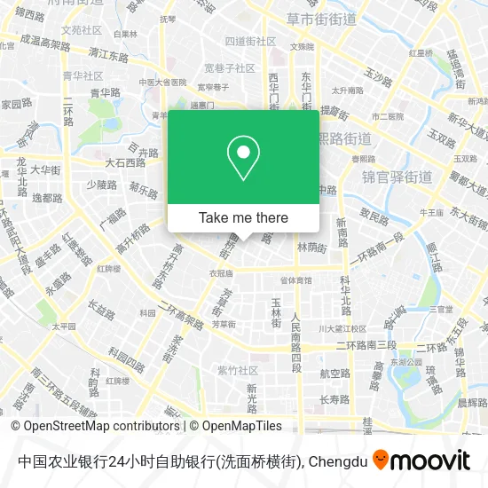 中国农业银行24小时自助银行(洗面桥横街) map