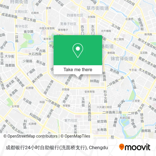 成都银行24小时自助银行(洗面桥支行) map