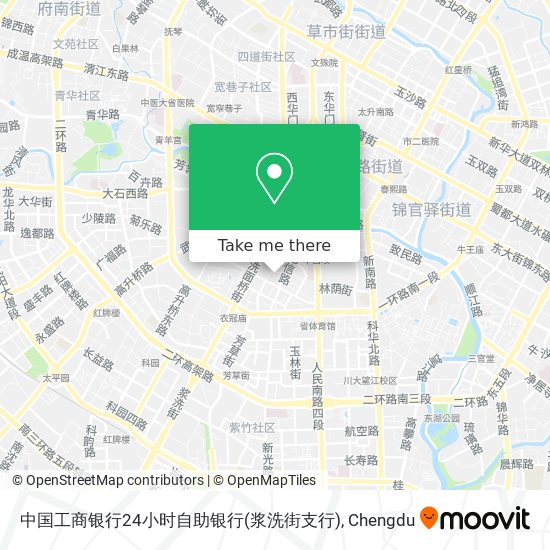 中国工商银行24小时自助银行(浆洗街支行) map