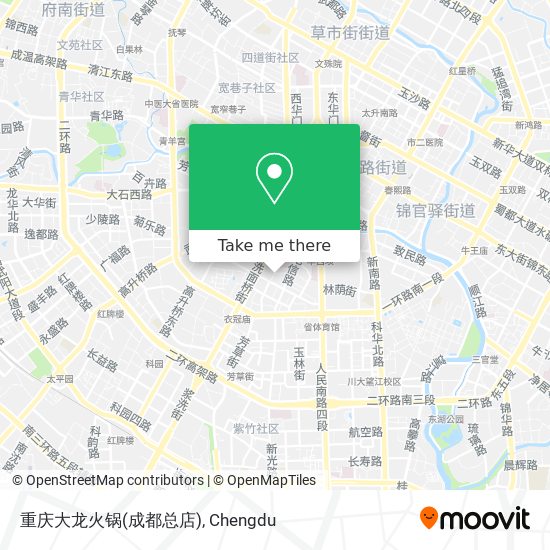 重庆大龙火锅(成都总店) map