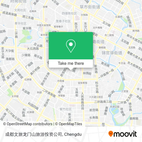 成都文旅龙门山旅游投资公司 map