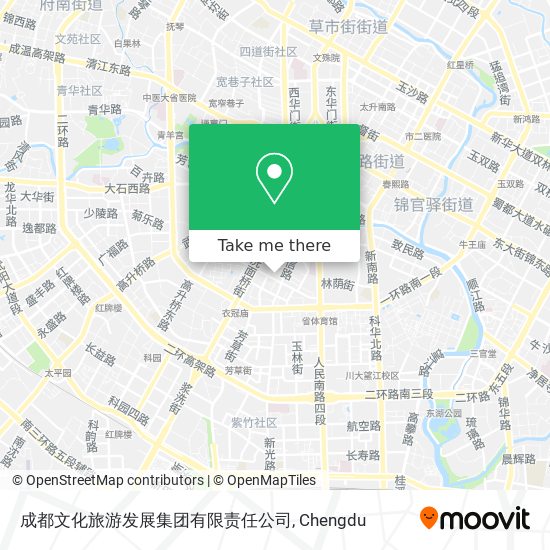 成都文化旅游发展集团有限责任公司 map