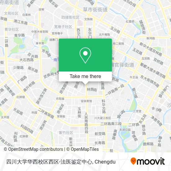 四川大学华西校区西区-法医鉴定中心 map