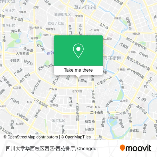 四川大学华西校区西区-西苑餐厅 map