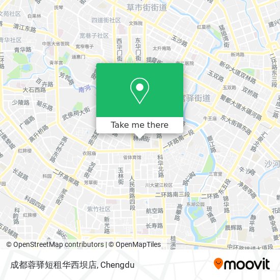 成都蓉驿短租华西坝店 map