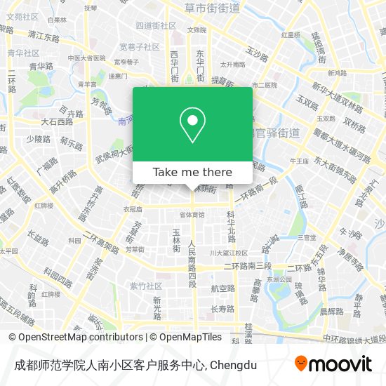 成都师范学院人南小区客户服务中心 map
