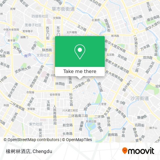 橡树林酒店 map