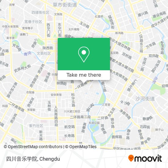四川音乐学院 map