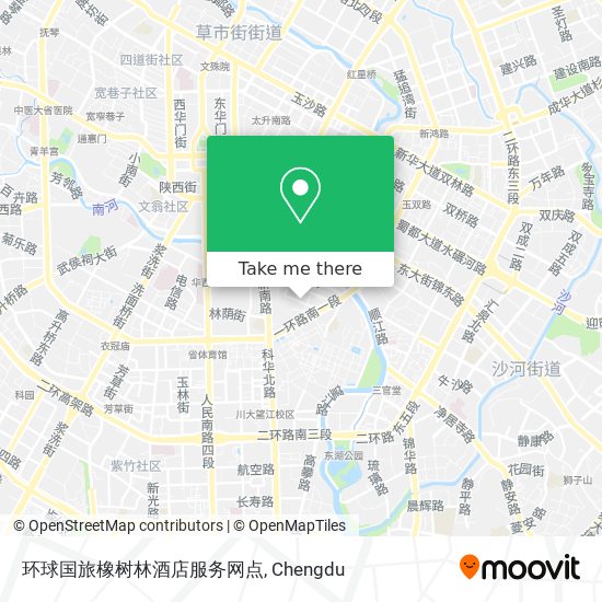 环球国旅橡树林酒店服务网点 map