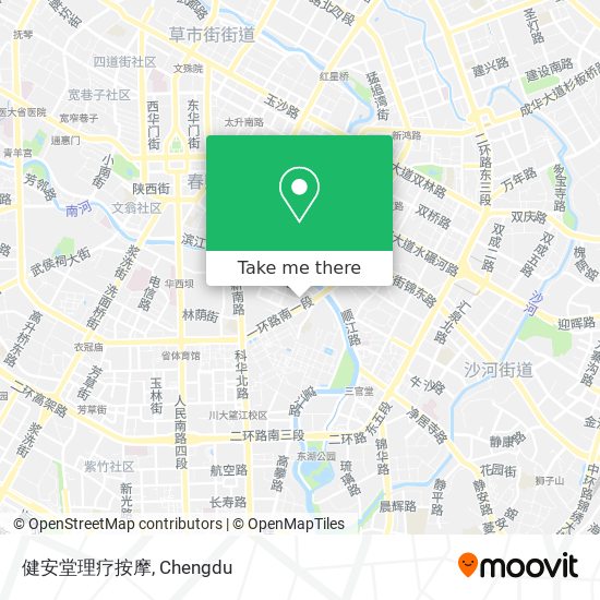 健安堂理疗按摩 map