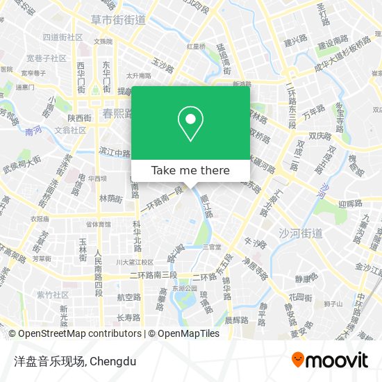 洋盘音乐现场 map