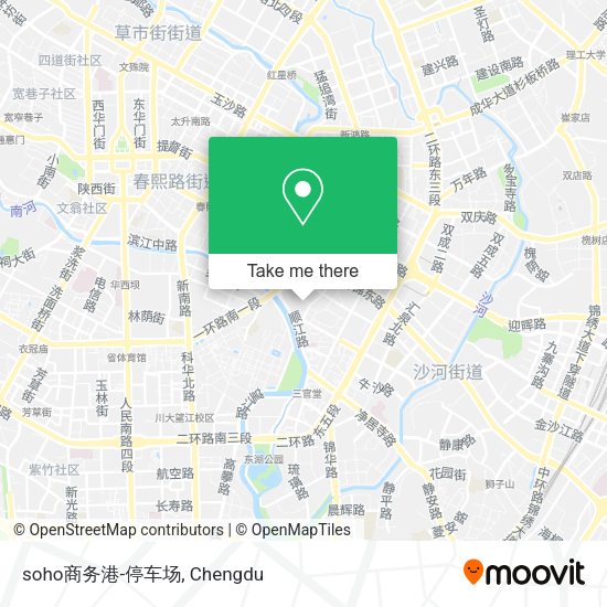 soho商务港-停车场 map