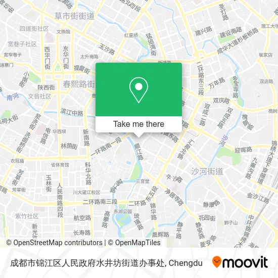 成都市锦江区人民政府水井坊街道办事处 map