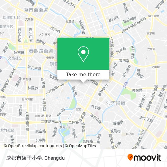 成都市娇子小学 map