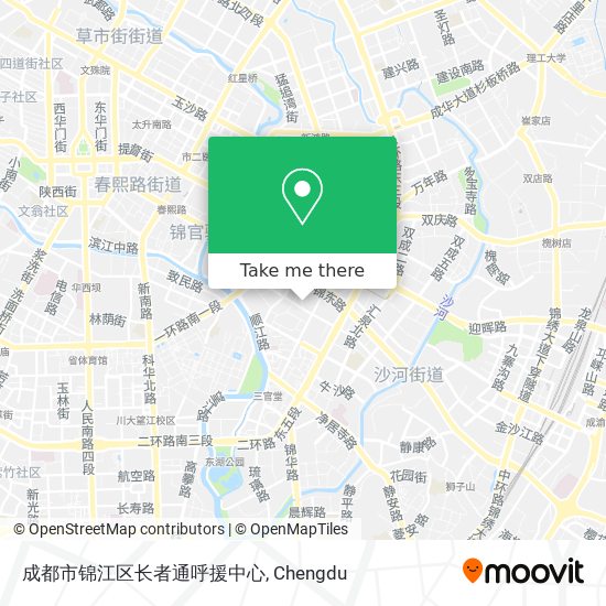 成都市锦江区长者通呼援中心 map