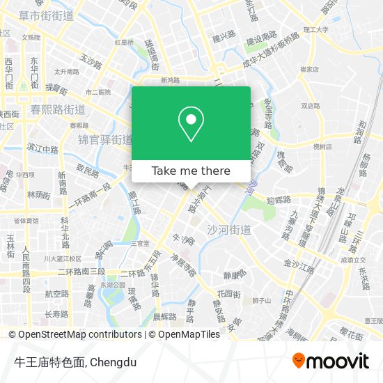 牛王庙特色面 map