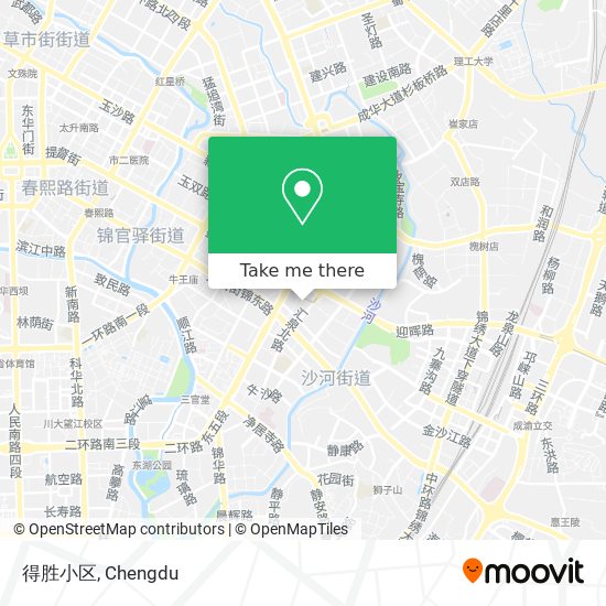 得胜小区 map