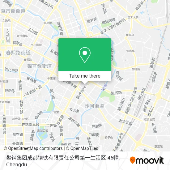 攀钢集团成都钢铁有限责任公司第一生活区-46幢 map