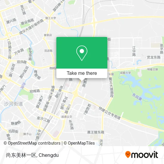 尚东美林一区 map