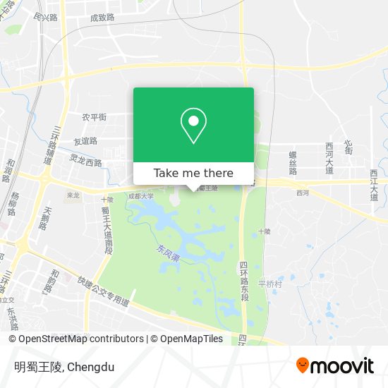 明蜀王陵 map