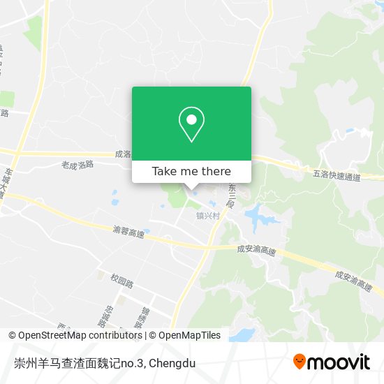 崇州羊马查渣面魏记no.3 map