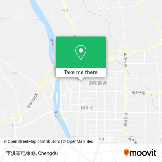 李洪家电维修 map