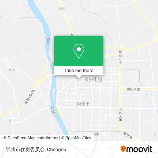 崇州市住房委员会 map