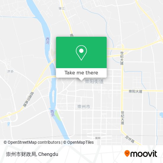 崇州市财政局 map