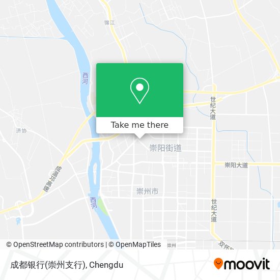 成都银行(崇州支行) map