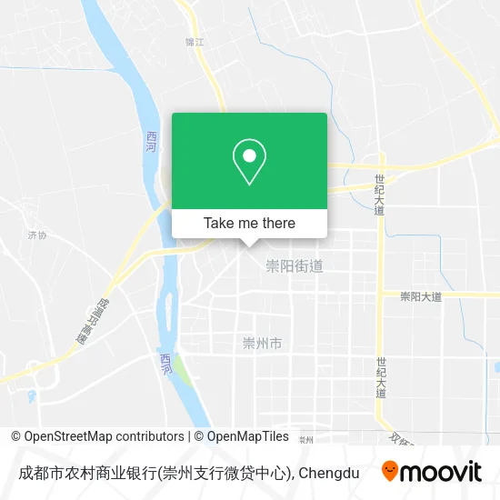 成都市农村商业银行(崇州支行微贷中心) map